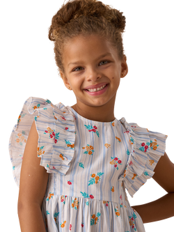 Angel & Rocket Kids' Shirred Panel Dress, Multi - view 2, Multi