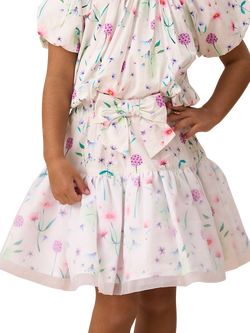 Angel & Rocket Kids' Puff Ball Skirt, White