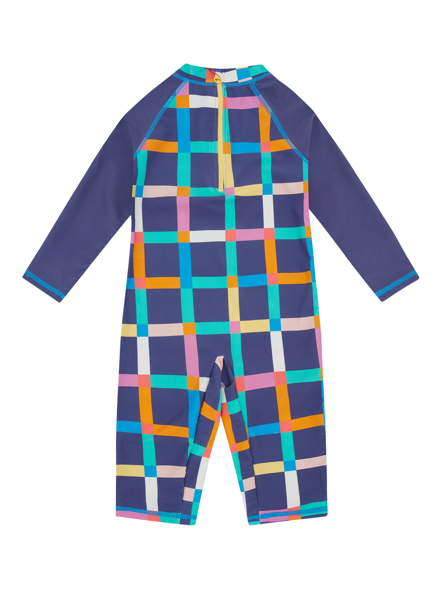 Product image 5 of 5, which shows Muddy Puddles Kids' UV Check Long Sleeve Surf Suit, Multi, 0-6 months