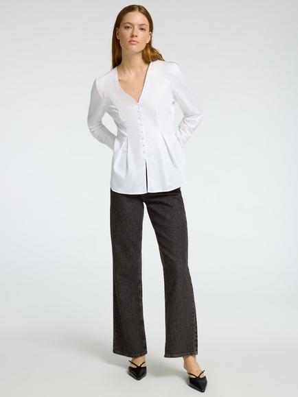 Selected Harper Flared Jeans, Black - view 2, Black