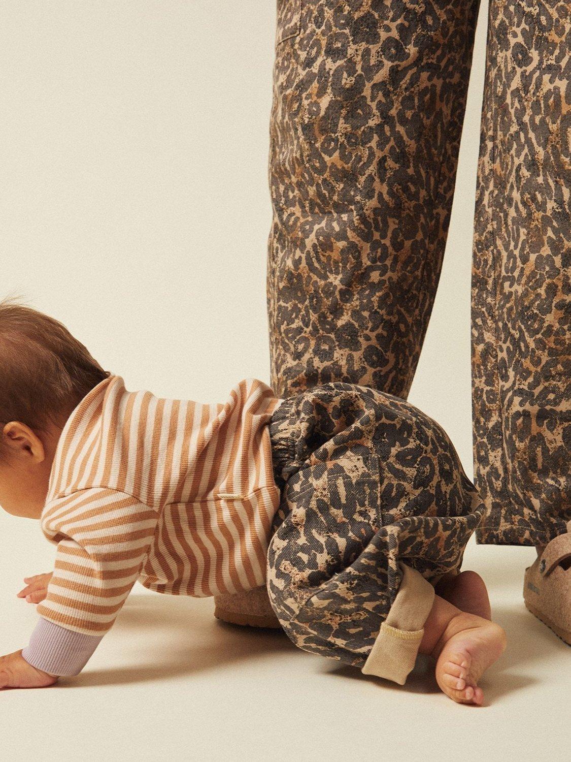 Product image 4 of 4, which shows Claude & Co Kids' Emerson Organic Cotton Jeggings, Leopard, 3-6 months