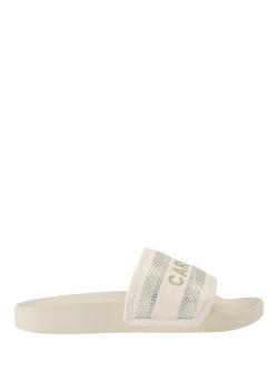 Carvela Sicily Logo Sliders, Gold