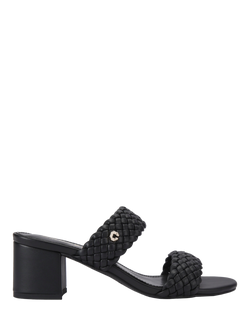 Carvela Twisted Double Strap Sandals, Black, Black