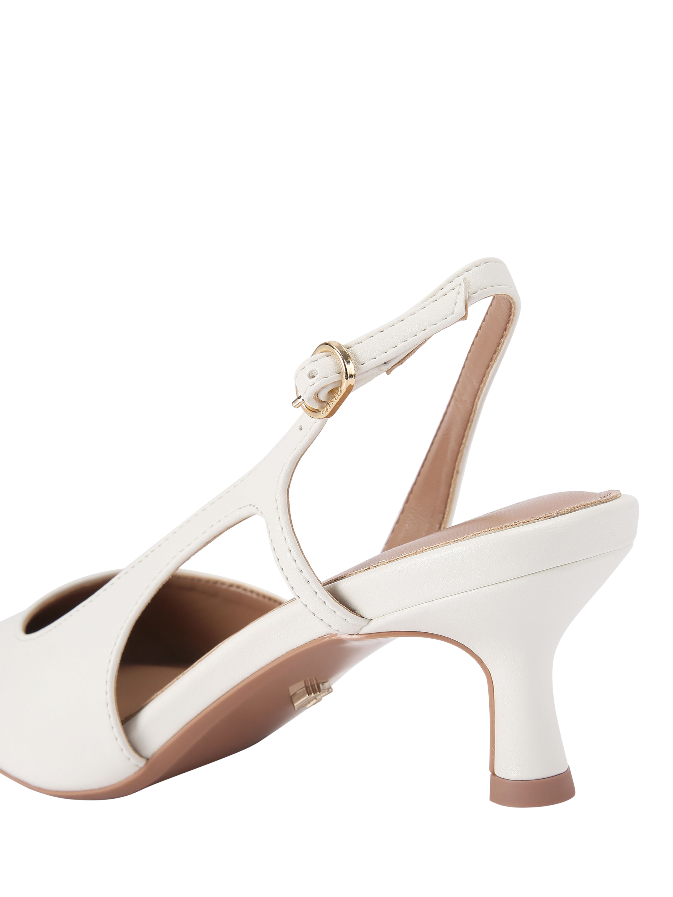 Product image 4 of 5, which shows Carvela Alina Sling Court Shoes, Putty, 2