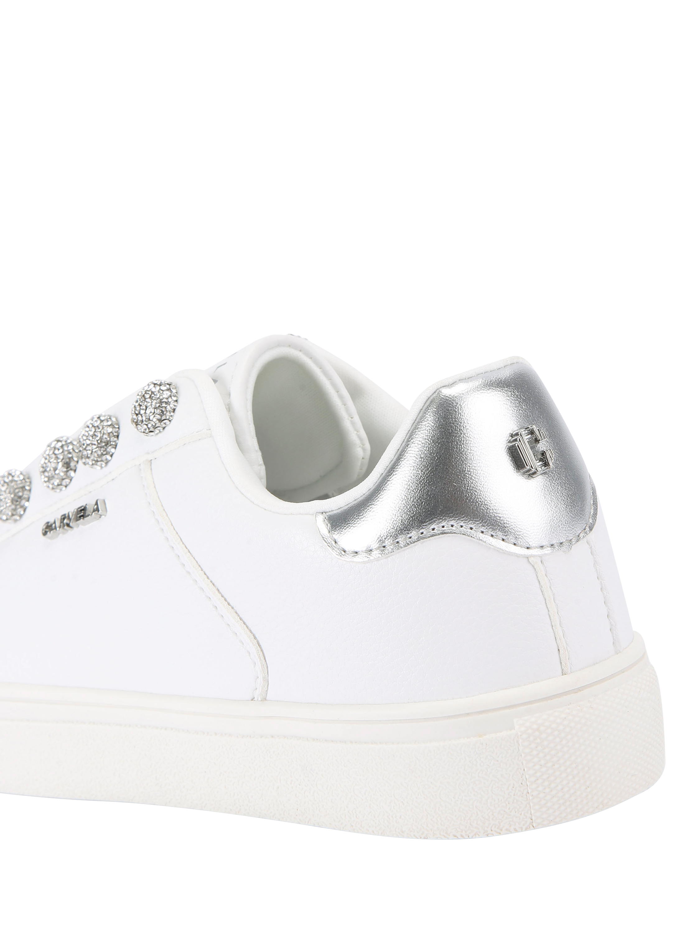 Product image 4 of 5, which shows Carvela Triumph Trainers, White, 2