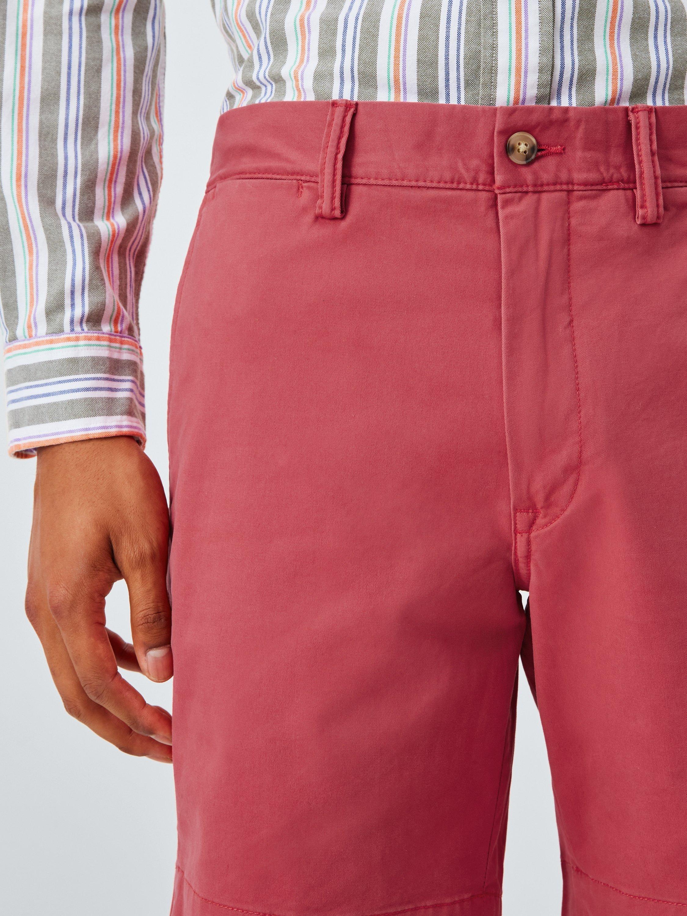 Product image 6 of 7, which shows Polo Ralph Lauren Stretch Straight Fit Chino Shorts, Nantucket Red, 38R