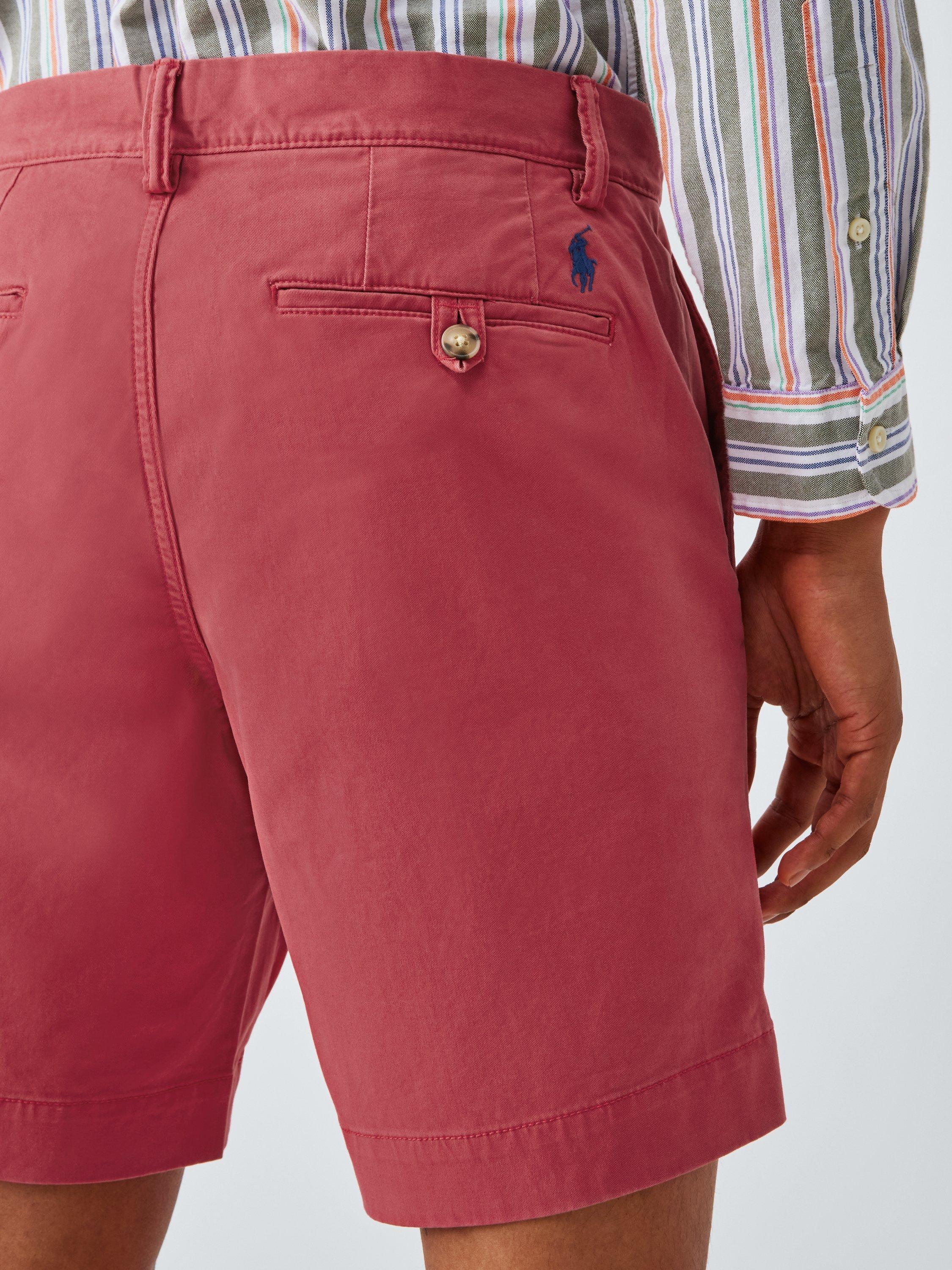 Product image 7 of 7, which shows Polo Ralph Lauren Stretch Straight Fit Chino Shorts, Nantucket Red, 38R