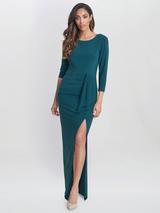 Gina Bacconi Scarlett Corded Lace Dress, Green