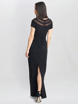 Gina Bacconi Michelle Illusion Maxi Dress, Black - view 2, Black