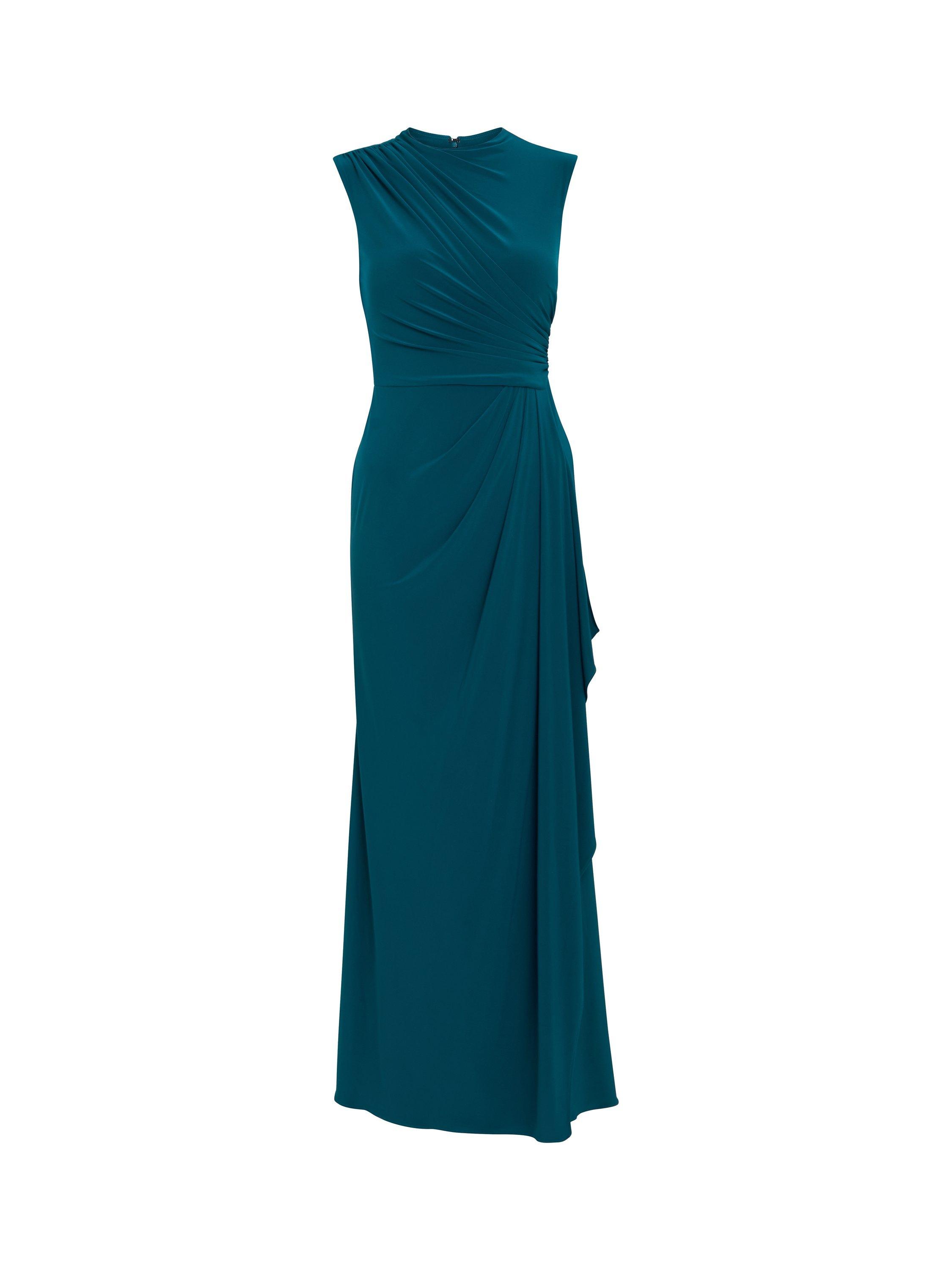 Product image 4 of 6, which shows Gina Bacconi Rosemaire Grecian Jersey Maxi Dress, Green, 8