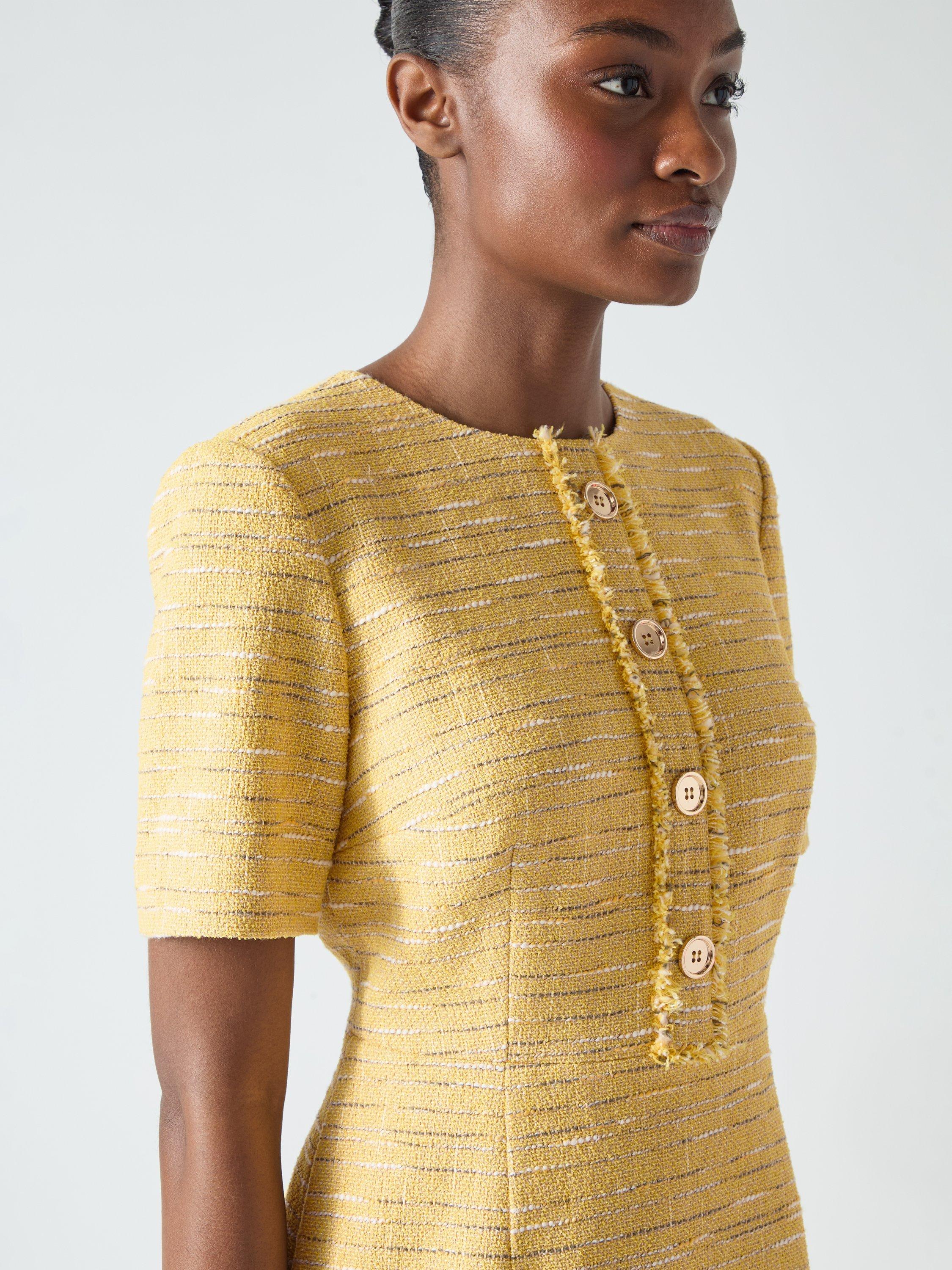 Product image 4 of 5, which shows L.K.Bennett Varley Mini Dress, Buttercup, 10