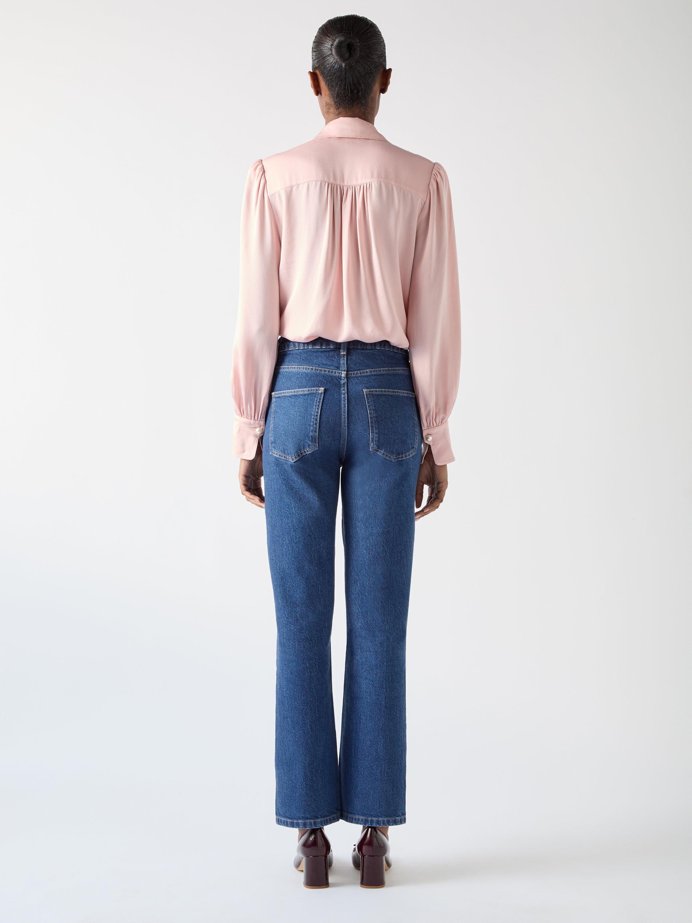 Product image 4 of 5, which shows L.K.Bennett Emilie Straight Jeans, Indigo, 12
