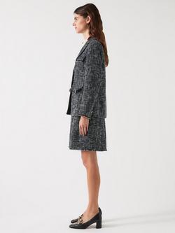 L.K.Bennett Finch Tweed Jacket, Indigo - view 2, Indigo