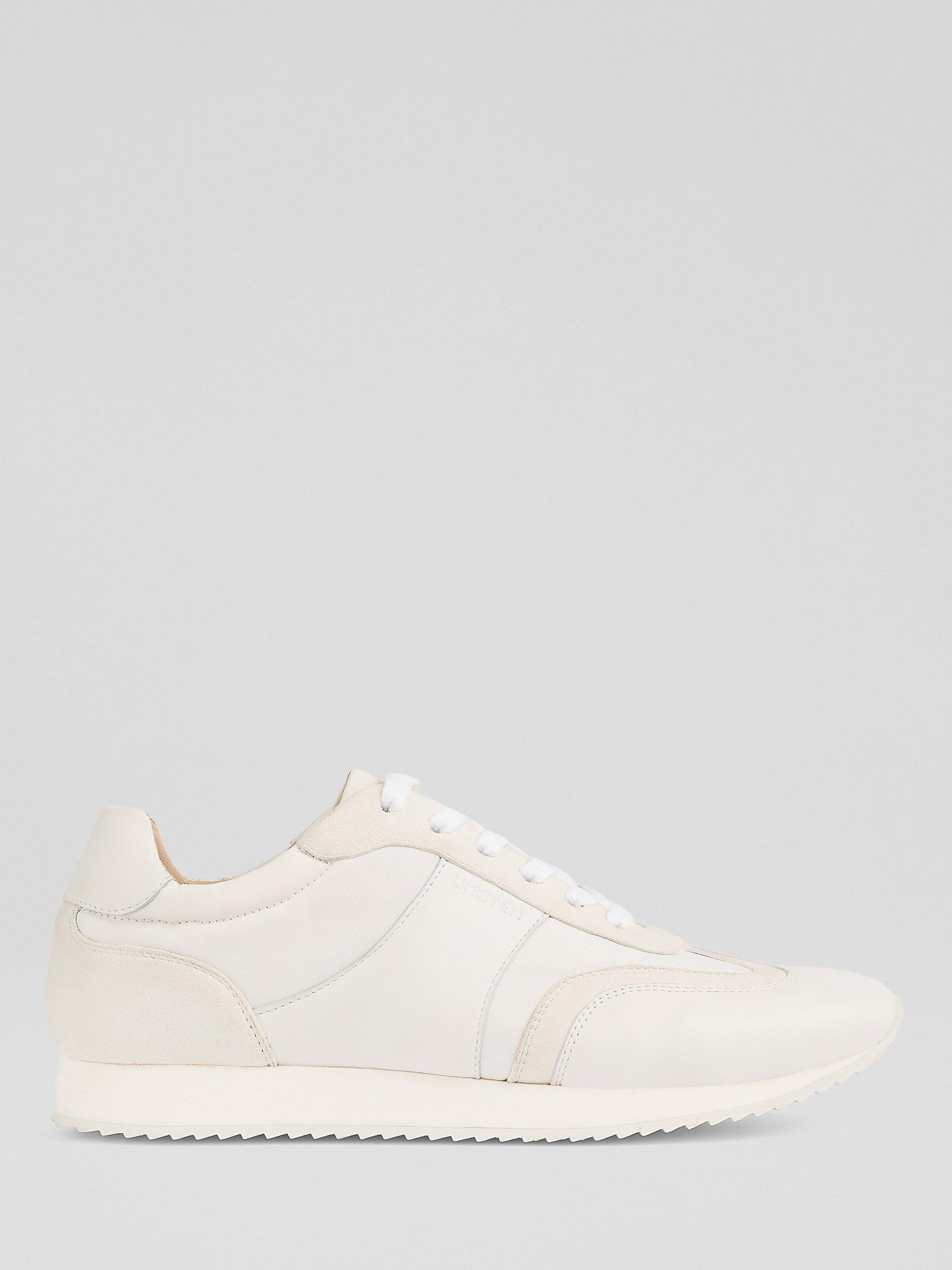 Product image 1 of 4, which shows L.K.Bennett Lkb Sport Runner Trainers, White/Off White, 2