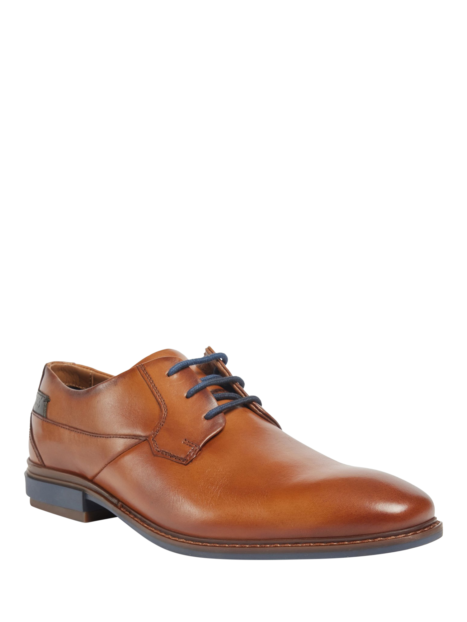 Product image 2 of 4, which shows Pod Smyth Leather Lace Up Derby Shoes, Cognac, 7