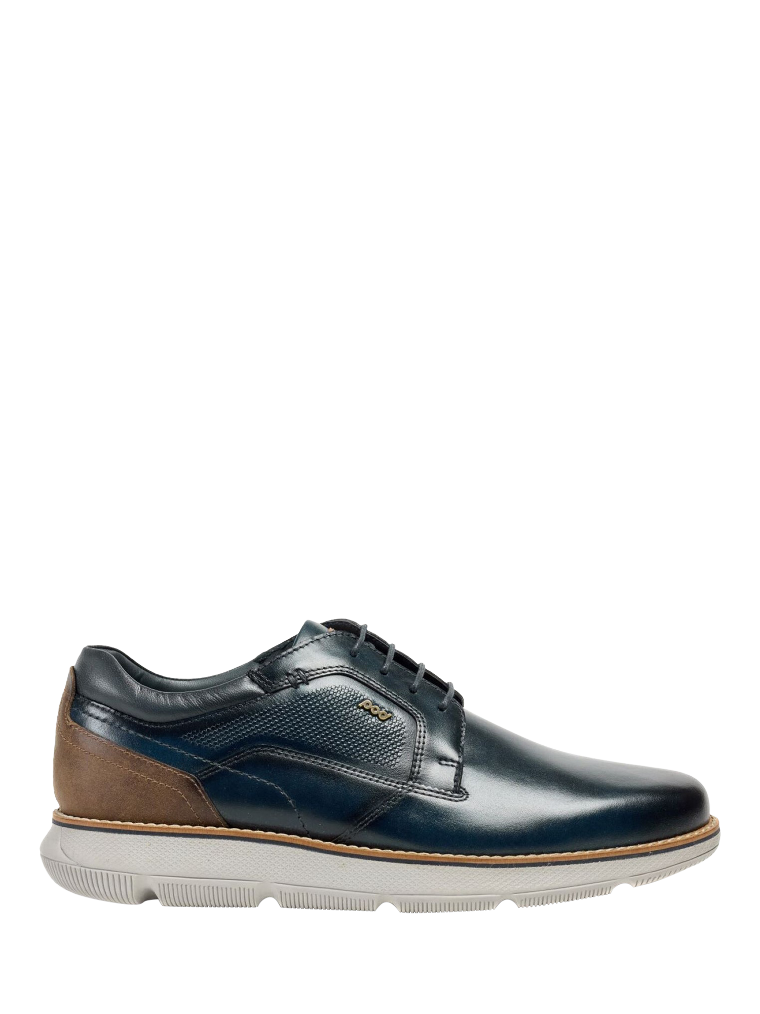 Product image 1 of 5, which shows Pod Finch Leather Lace Up Derby Shoes, Navy, 7