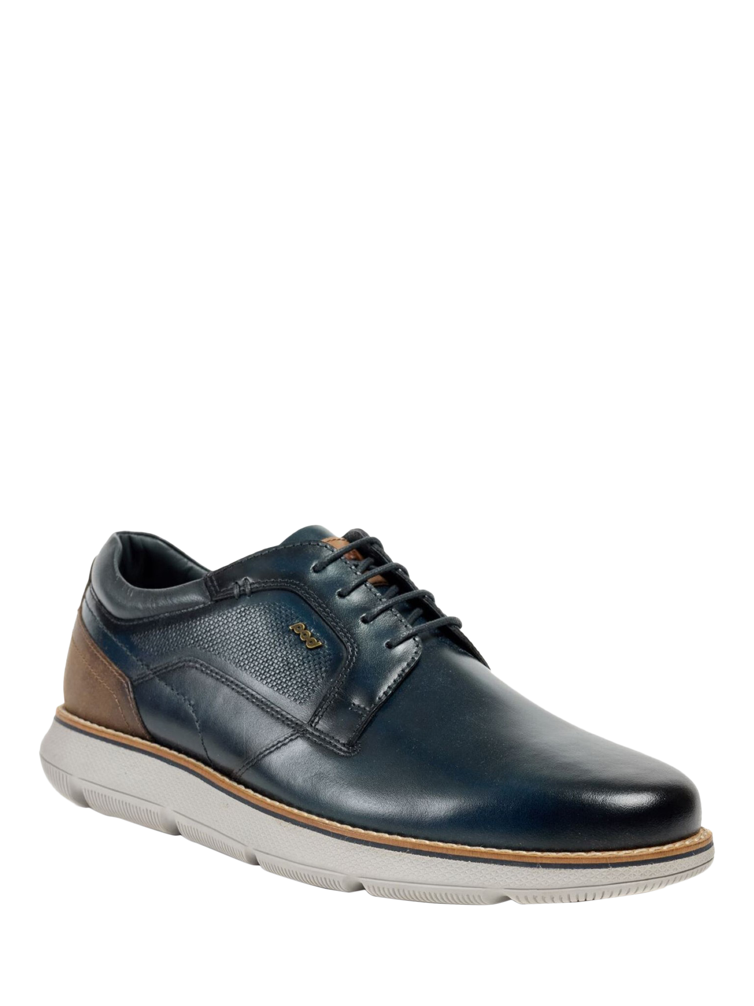 Product image 2 of 5, which shows Pod Finch Leather Lace Up Derby Shoes, Navy, 7
