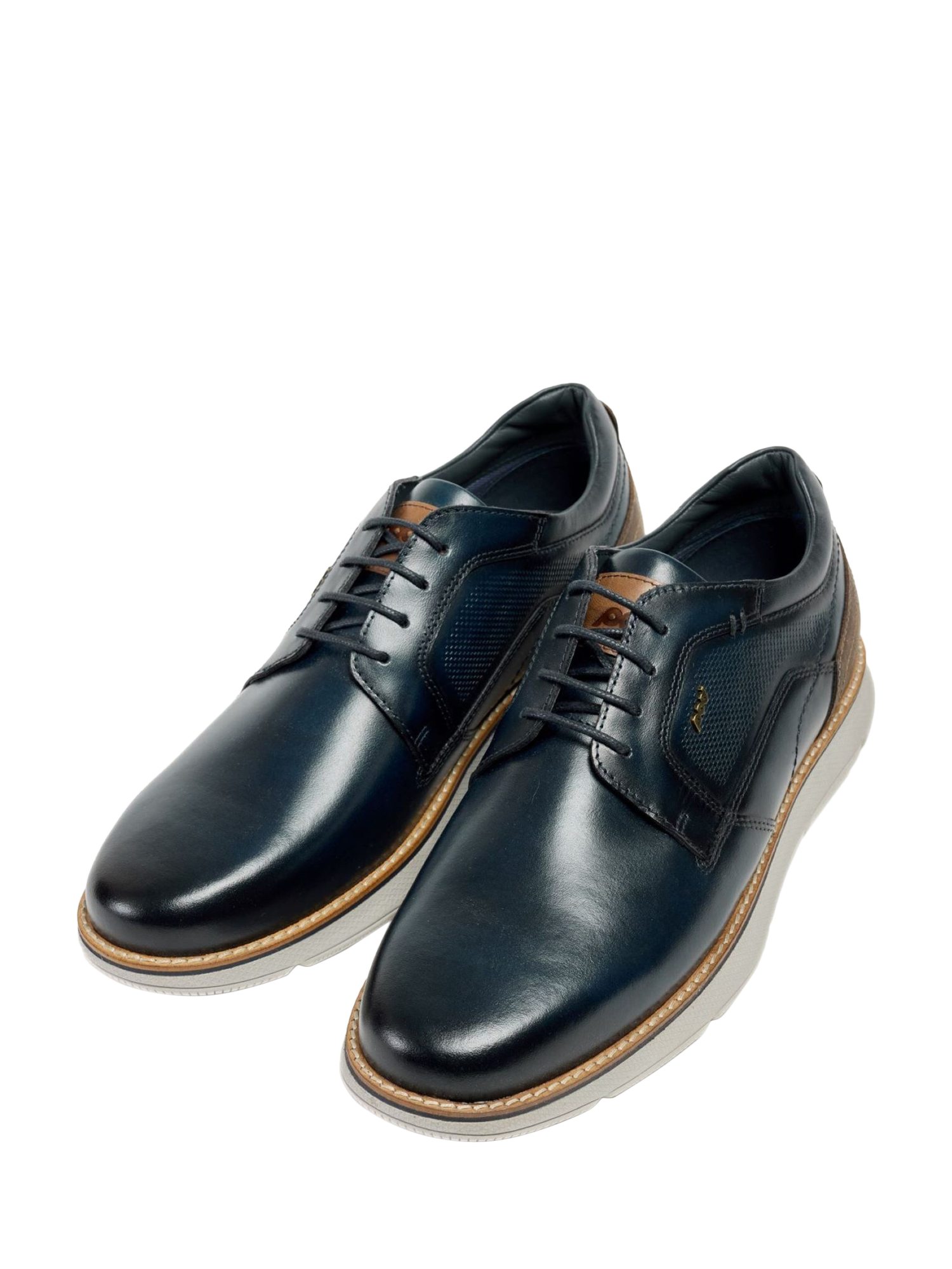 Product image 4 of 5, which shows Pod Finch Leather Lace Up Derby Shoes, Navy, 7