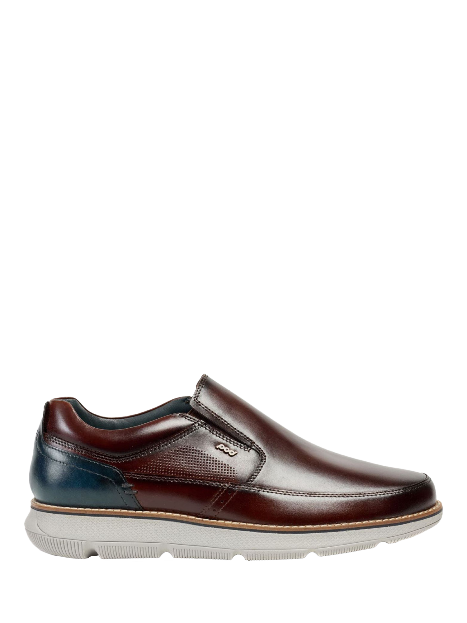 Product image 1 of 5, which shows Pod Fowler Leather Slip On Loafers, Tan, 7