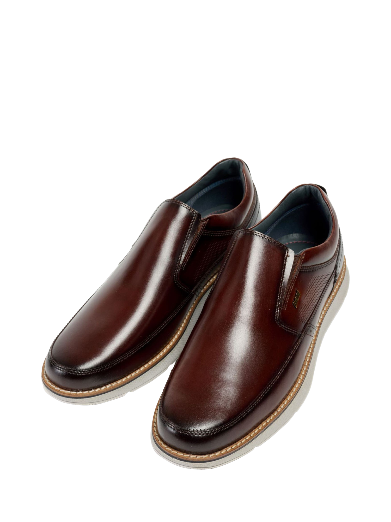 Product image 4 of 5, which shows Pod Fowler Leather Slip On Loafers, Tan, 7