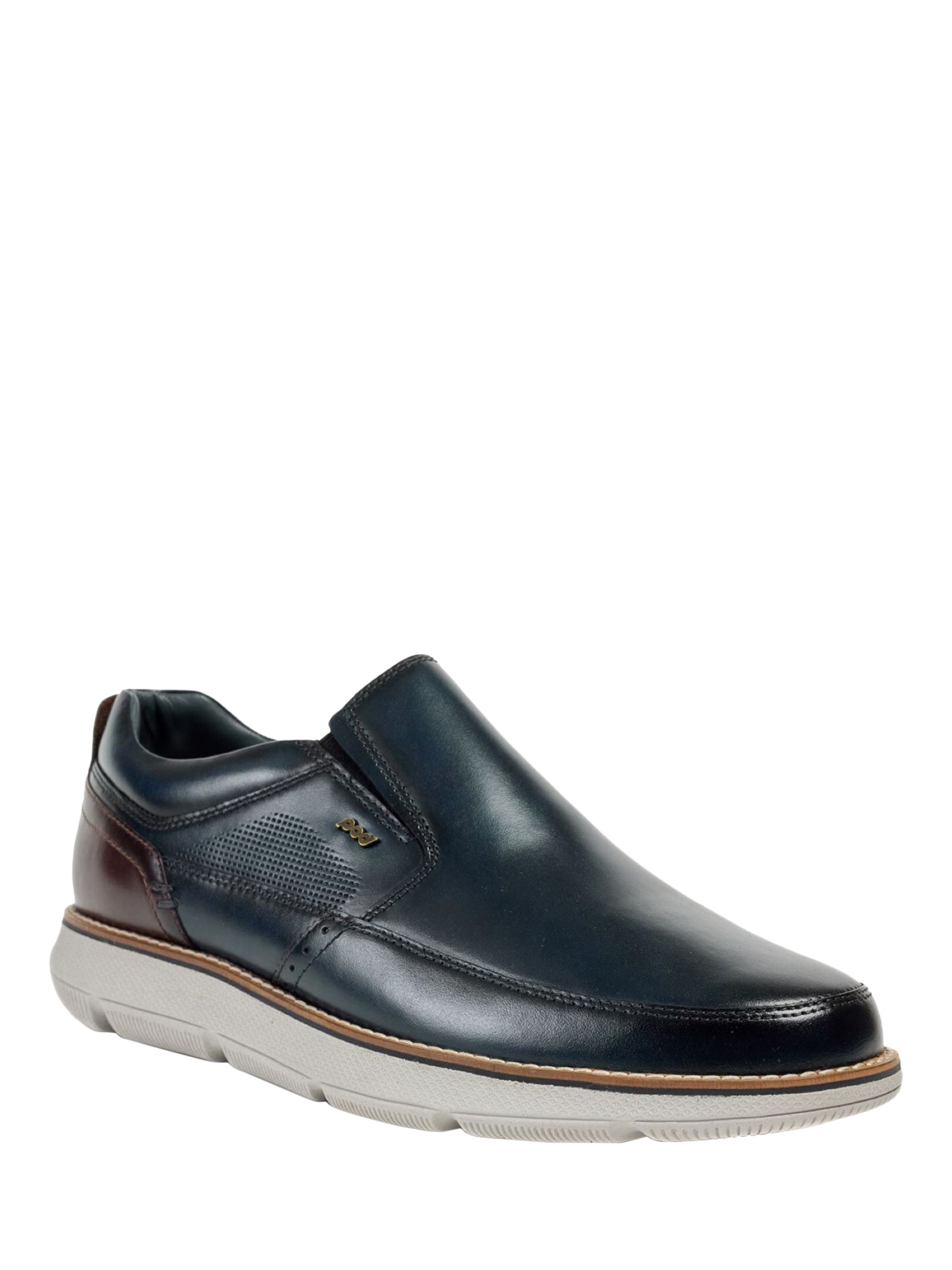 Product image 2 of 5, which shows Pod Fowler Leather Slip On Loafers, Navy, 7