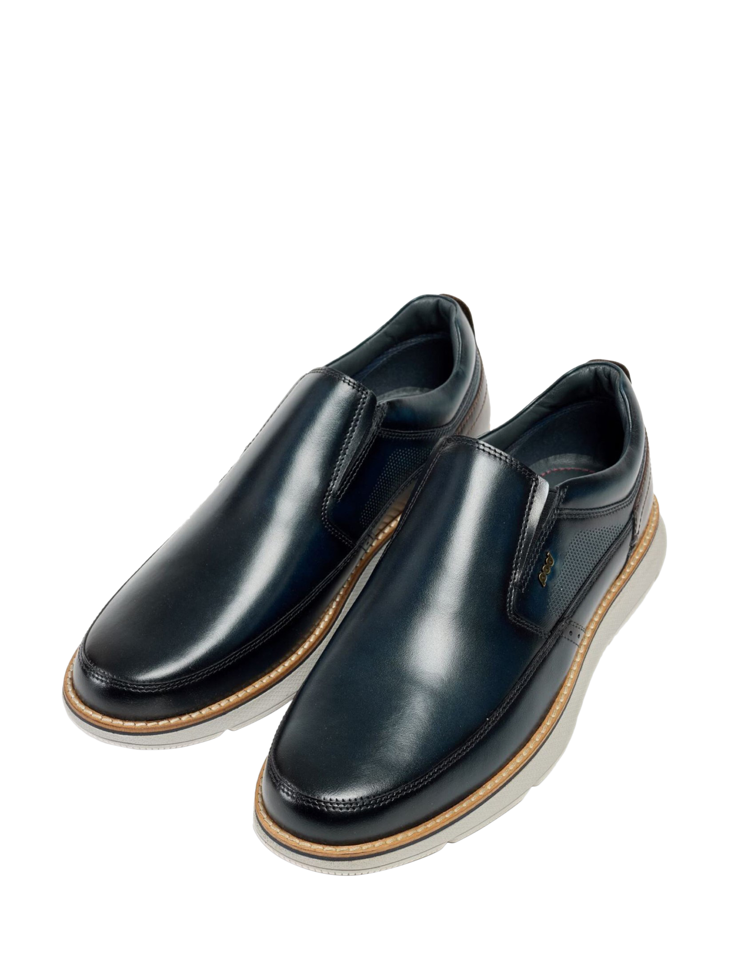 Product image 4 of 5, which shows Pod Fowler Leather Slip On Loafers, Navy, 7