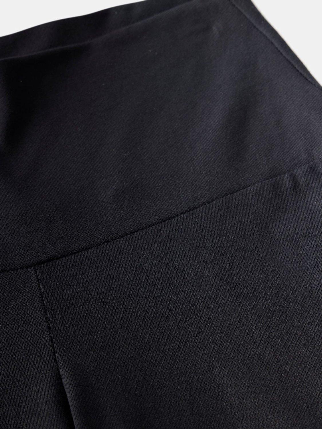 Product image 7 of 7, which shows Mint Velvet Wide Waistband Straight Leggings, Black, XS Reg