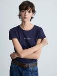 Mango Logo T-Shirt, Navy