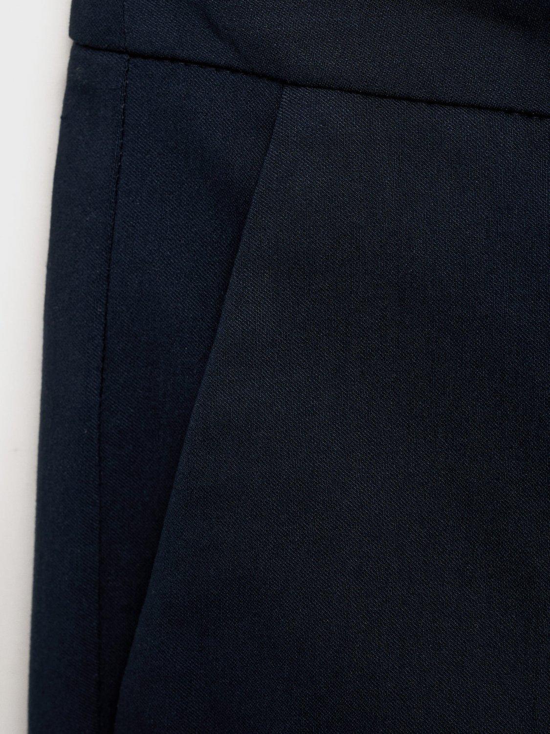 Product image 5 of 7, which shows Mango Cola Cropped Skinny Trousers, Navy, 12