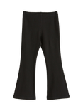 Lindex Kids' Flared 2x2 Rib Leggings, Black