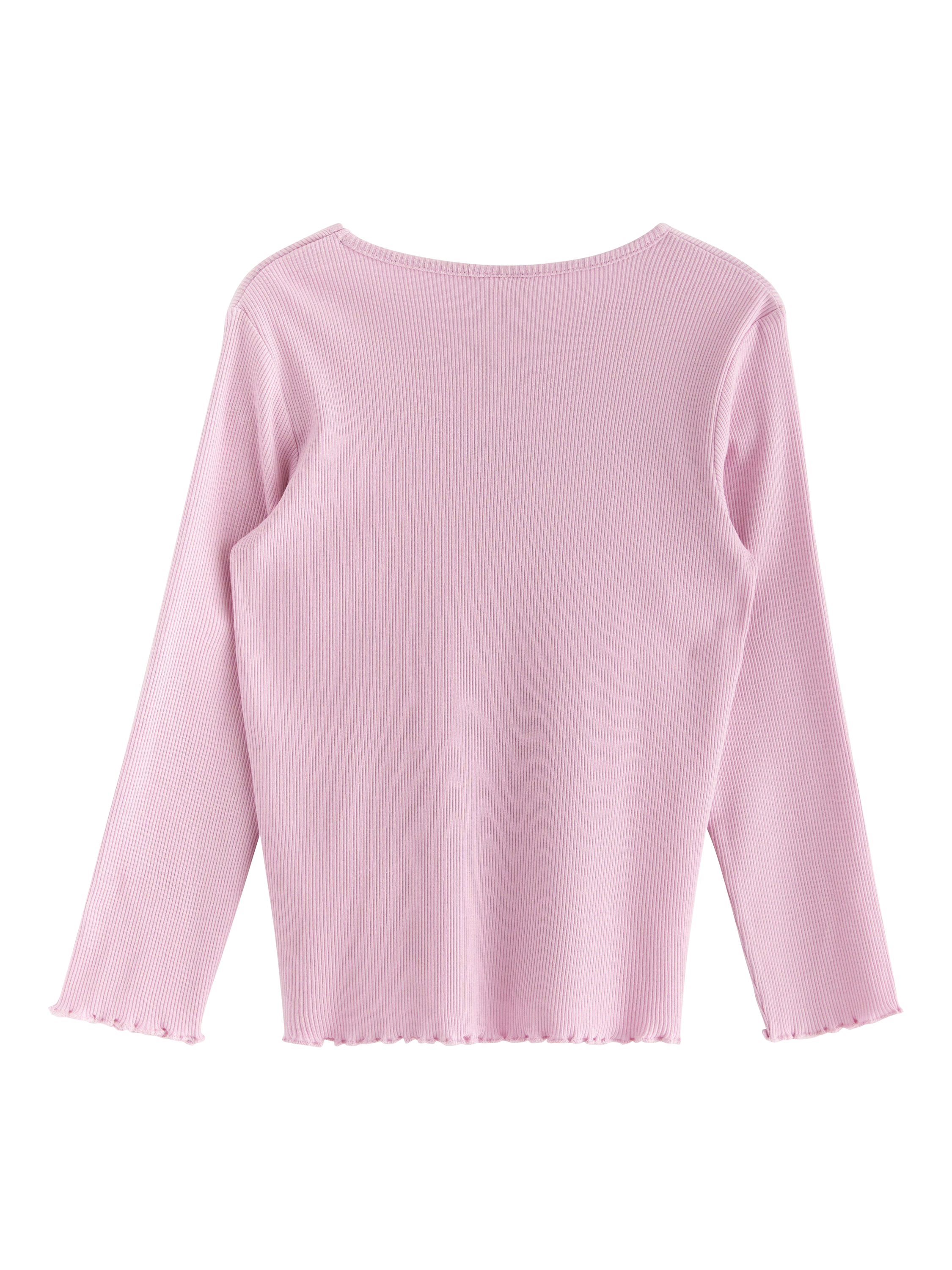 Product image 2 of 3, which shows Lindex Kids' Flower Top, Dusty Pink, 18-24 months