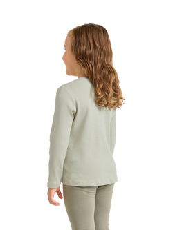 Lindex Kids' Long Sleeve T-Shirt - view 2, Light Dusty Green