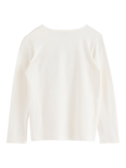 Lindex Kids' Unicorn Long Sleeve Top - view 2, Light Dusty White