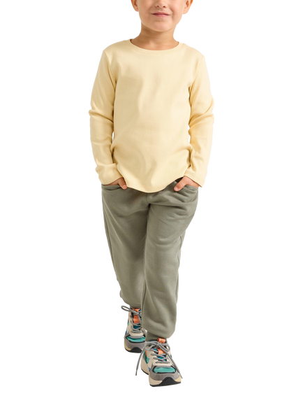 Lindex Kids' Casual Joggers, Dusty Green, Dusty Green