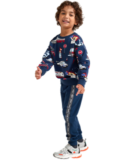 Lindex Kids' Casual Joggers, Dark Blue, Dark Blue