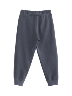 Lindex Kids' Soft Essential Stitch Detail Joggers - view 2, Dark Grey