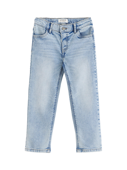 Lindex Kids' Staffan Pull-Up Straight Jeans, Light Denim, Light Denim