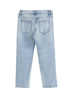Lindex Kids' Staffan Pull-Up Straight Jeans, Light Denim - view 2, Light Denim