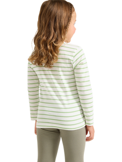 Lindex Baby Stripe Long Sleeve T-Shirt - view 2, Light Green/Multi