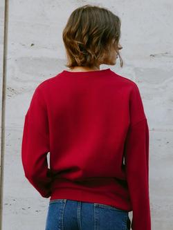 Albaray Cherry Jersey Sweatshirt, Red - view 2, Red