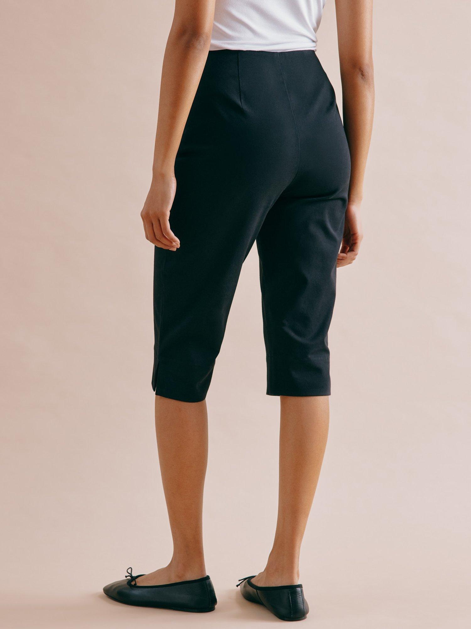 Product image 2 of 5, which shows Albaray Black Pedal Pushers, Black, 8