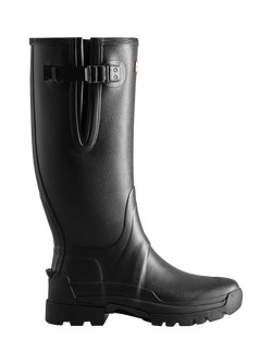 Hunter Balmoral Men's Side Adjustable Wellington Boots, Black