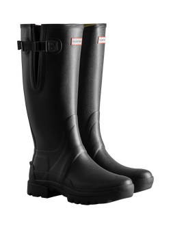 Hunter Balmoral Men's Side Adjustable Wellington Boots - view 2, Black