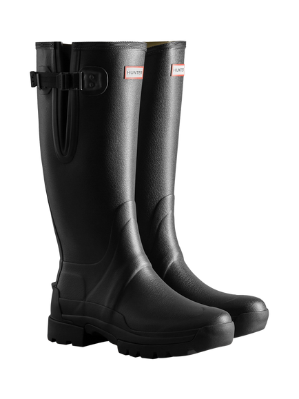 Hunter Balmoral Men's Side Adjustable Wellington Boots - view 2, Black