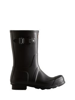 Hunter Original Short Wellington Boots, Black, Black