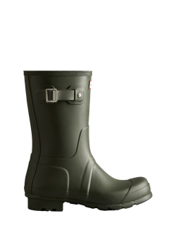 Hunter Original Short Wellington Boots, Dark Olive