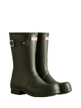 Hunter Original Short Wellington Boots, Dark Olive