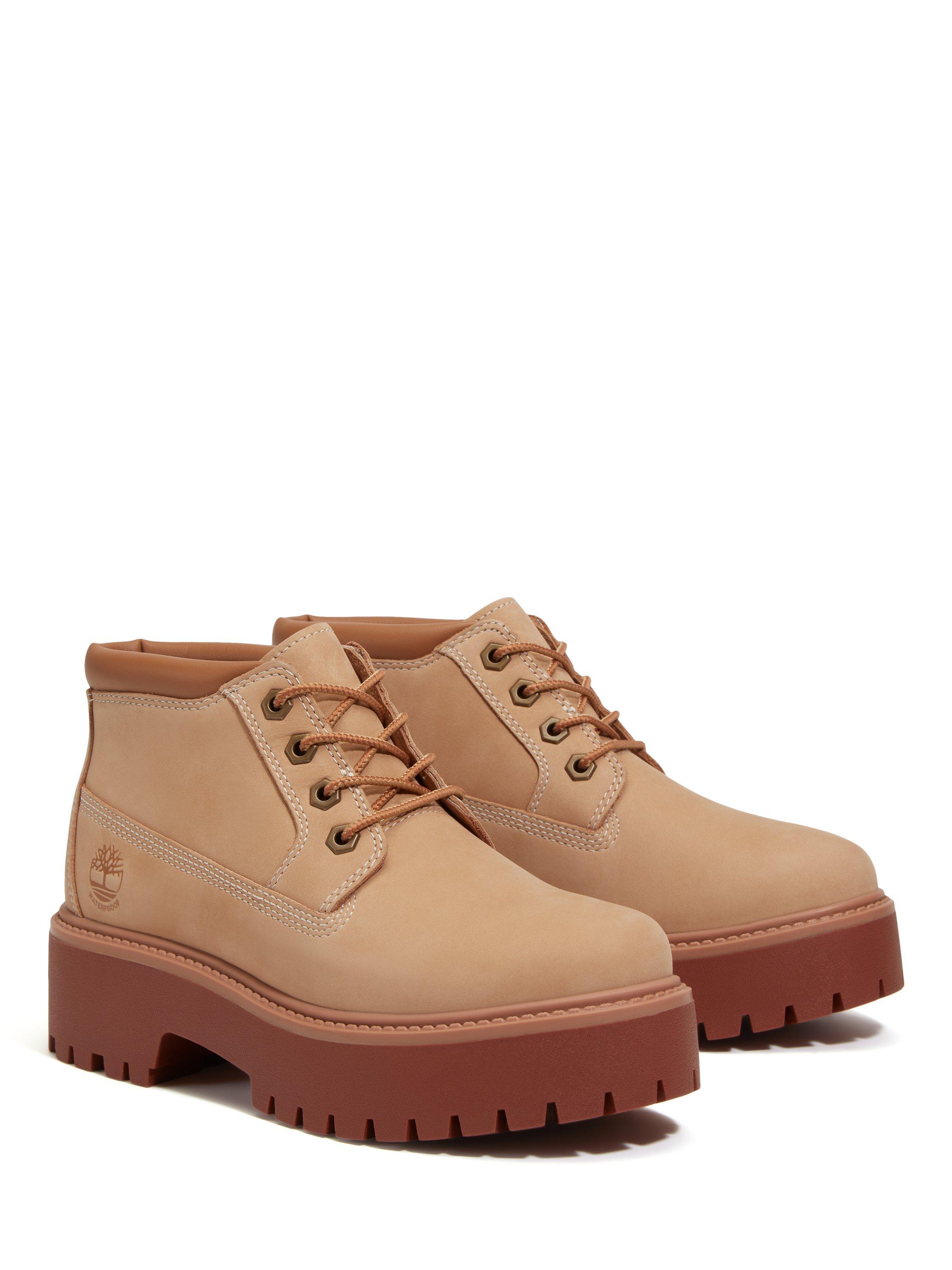 Product image 2 of 7, which shows Timberland Stone Street Mid Lace Up Waterproof Boots, Beige, 4