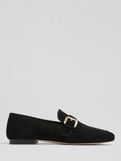 L.K.Bennett Austin Suede Loafers, Black