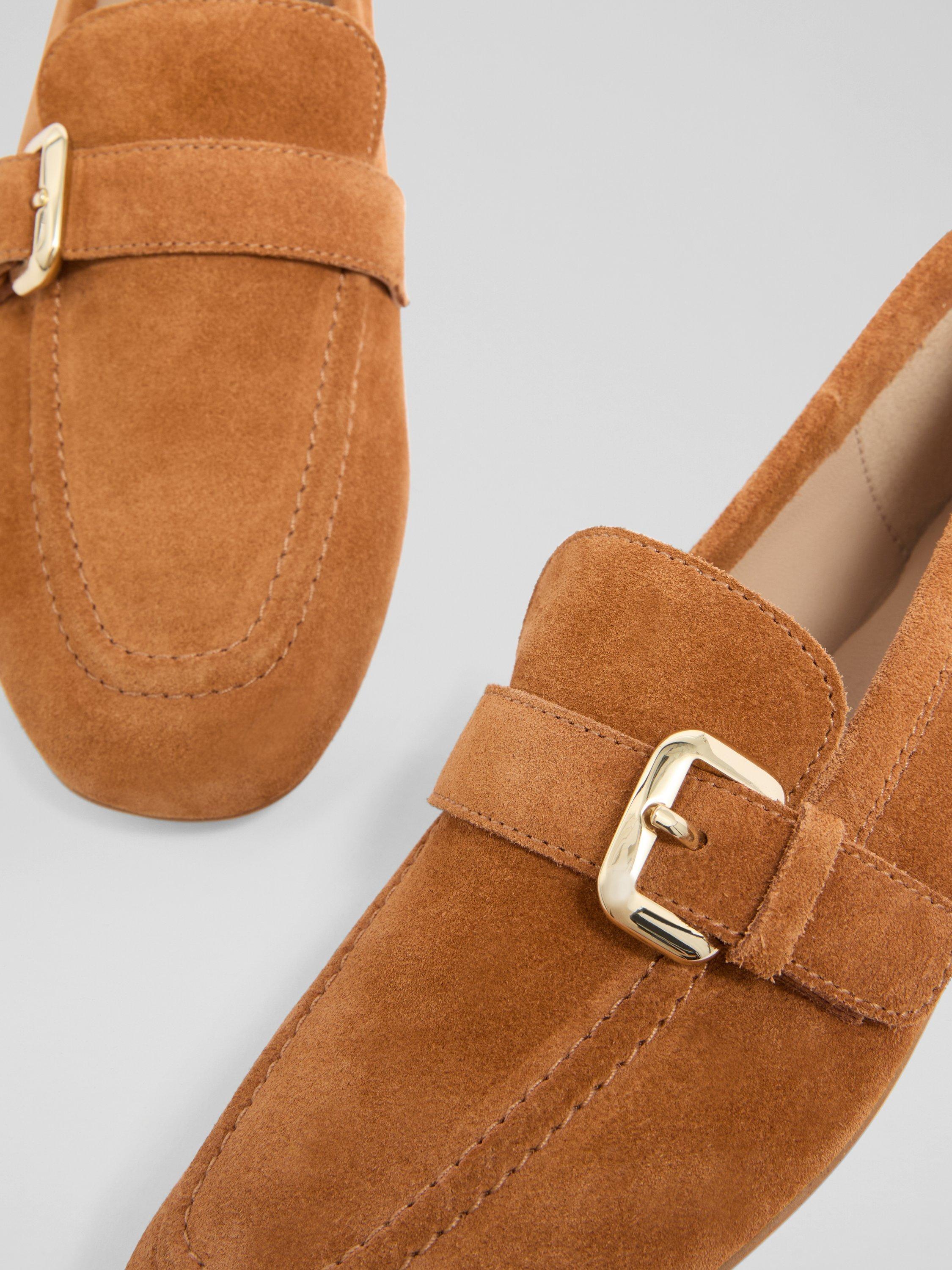 Product image 4 of 4, which shows L.K.Bennett Austin Suede Loafers, Tan, 2